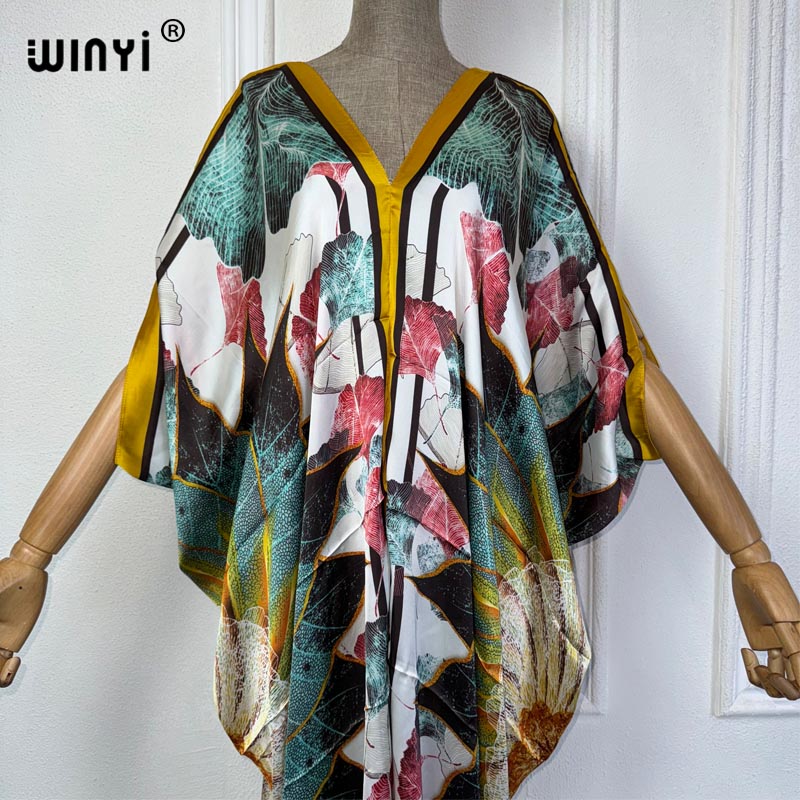WINYI Summer african v-neck dr - Robe Silk Women recensione e prezzo