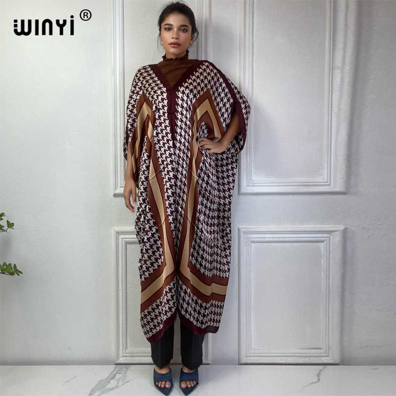 WINYI Summer african v-neck dr - Robe Silk Women recensione e prezzo