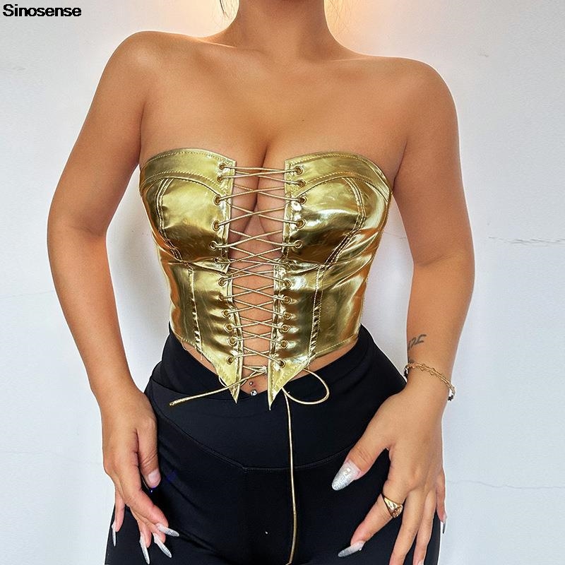 Top da donna in pelle PU busti - Strapless Bra Backless recensione e prezzo