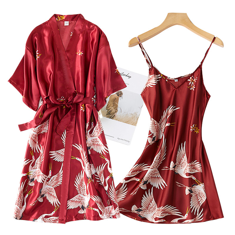 Borgogna donna 2 pezzi abito d - Robe Silk Women recensione e prezzo